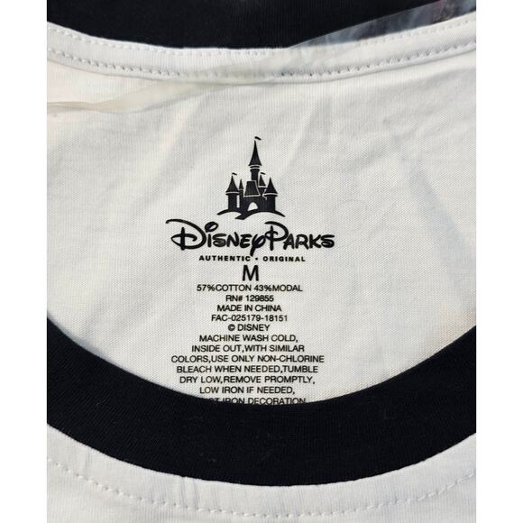 NWT Disney Cruella Deville M open shoulder Villan black white 101 dalmations NEW - Picture 4 of 7